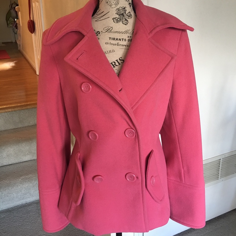 Express Design Studio Cashmere/Wool Pink Coat